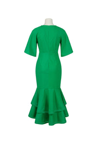 Hourglass Midi Dress - Green