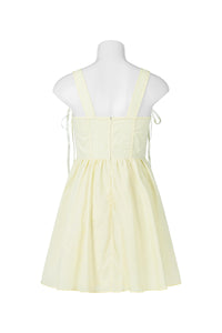 Yellow Summer Mini with Bow Tie Detail