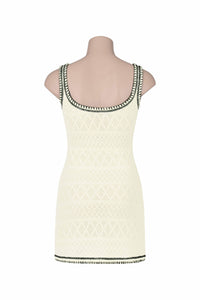 Knit Mini Dress in Cream Colour