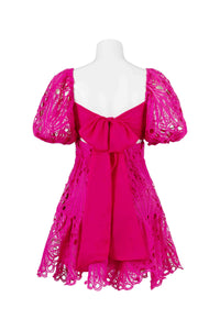 Pink Lace Mini with Tie Back