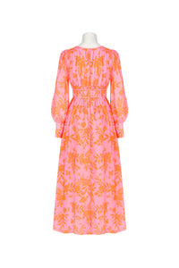 Pink Print Maxi Dress