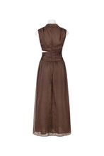 Load image into Gallery viewer, Chocolate Midi Dress with Side Cut Out
