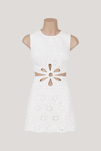 Lotus Cut-Out Mini Dress