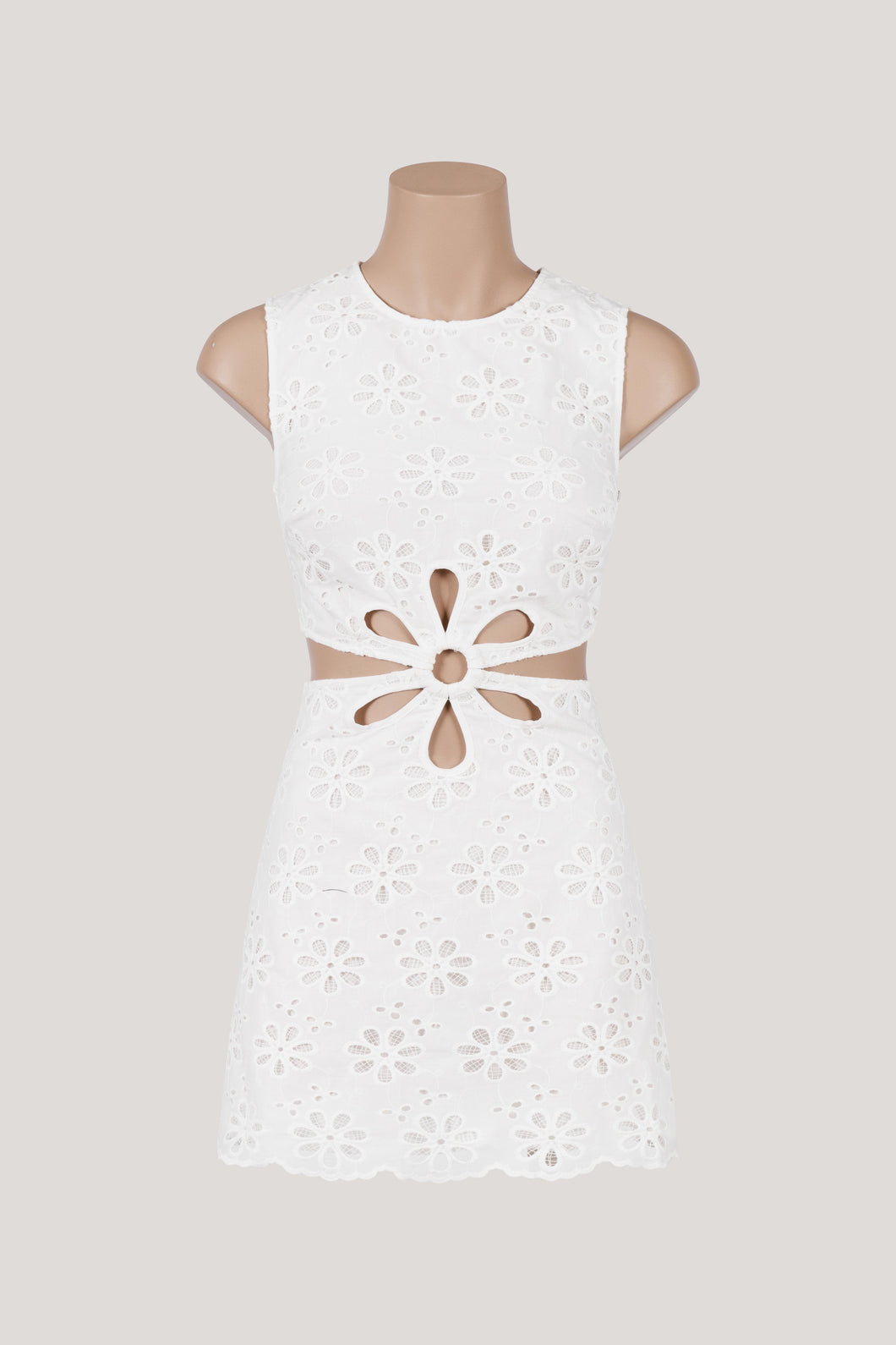 Lotus Cut-Out Mini Dress