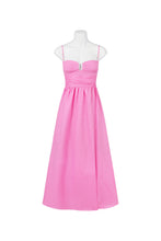 Load image into Gallery viewer, Pink Midi Dress with Bow
