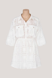 White Mini Day Dress