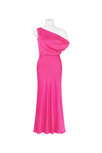 Load image into Gallery viewer, Pink Cocktail Dress with Drop Shoulder
