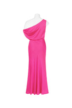 Load image into Gallery viewer, Pink Cocktail Dress with Drop Shoulder
