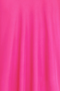 Pink Cocktail Dress with Drop Shoulder