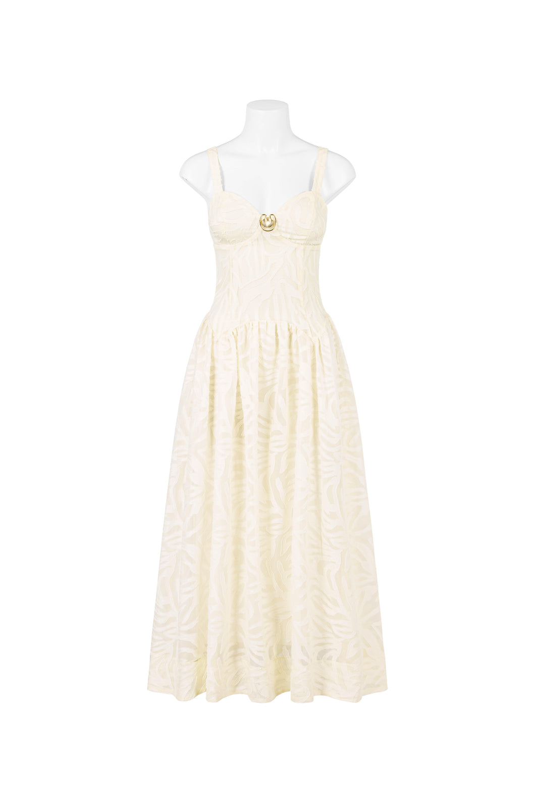 Cream Midi with Gold Hardware