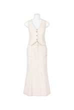 Load image into Gallery viewer, Vest Top &amp; Midi Skirt Set - Cream
