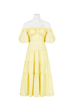 Load image into Gallery viewer, Off-Shoulder Maxi in Lemon Shade
