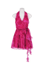 Load image into Gallery viewer, Pink Party Dress with Wrap Top Detail
