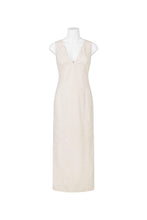 Load image into Gallery viewer, Cream Midi Dress with Back Bow Ties
